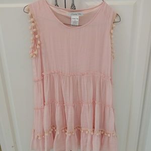 Paisley Vine pink sleeveless blouse